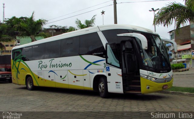 Reis Turismo 3435 na cidade de Iúna, Espírito Santo, Brasil, por Saimom  Lima. ID da foto: 4556305.