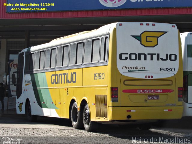 Empresa Gontijo de Transportes 15180 na cidade de João Monlevade, Minas Gerais, Brasil, por Mairo de Magalhães. ID da foto: 4558537.