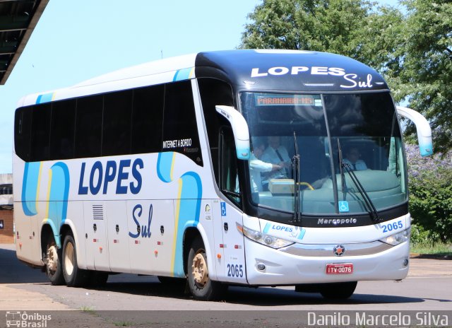 LopeSul Transportes - Lopes e Oliveira Transportes e Turismo - Lopes Sul 2065 na cidade de Cascavel, Paraná, Brasil, por Danilo Marcelo Silva. ID da foto: 4558624.