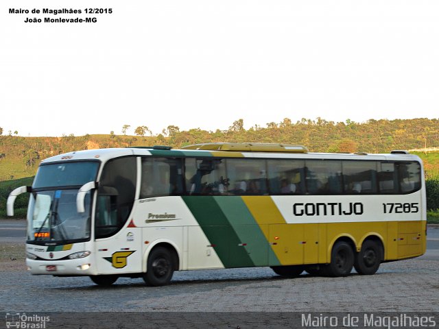 Empresa Gontijo de Transportes 17285 na cidade de João Monlevade, Minas Gerais, Brasil, por Mairo de Magalhães. Número da foto: #4561428.