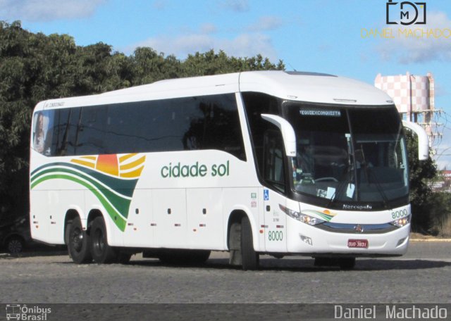 Viação Cidade Sol 8000 na cidade de Vitória da Conquista, Bahia, Brasil, por Daniel  Machado. Número da foto: #4561517.