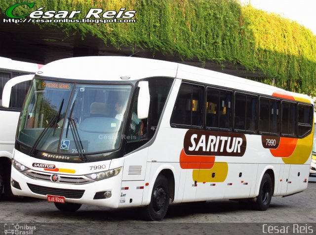 Saritur - Santa Rita Transporte Urbano e Rodoviário 7990 na cidade de Belo Horizonte, Minas Gerais, Brasil, por César Ônibus. ID da foto: 4561444.