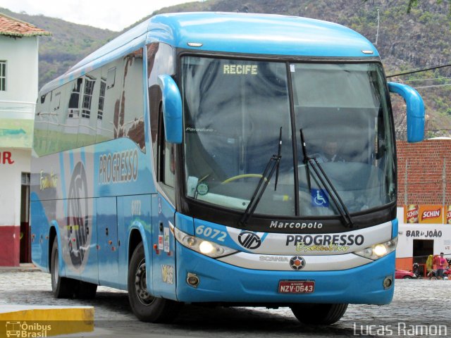 Auto Viação Progresso 6072 na cidade de Serra Talhada, Pernambuco, Brasil, por Lucas Ramon. ID da foto: 4562237.