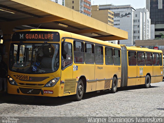 Viação Piraquara 29598 na cidade de Curitiba, Paraná, Brasil, por Wagner Domingos Ivanesken. ID da foto: 4561336.