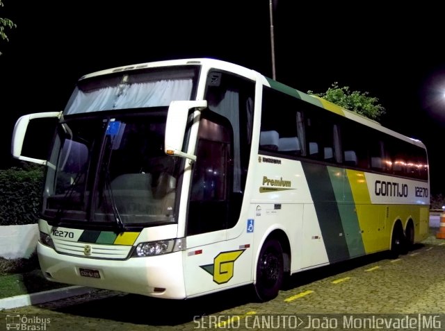 Empresa Gontijo de Transportes 12270 na cidade de João Monlevade, Minas Gerais, Brasil, por Sérgio Augusto Braga Canuto. Número da foto: #4565200.