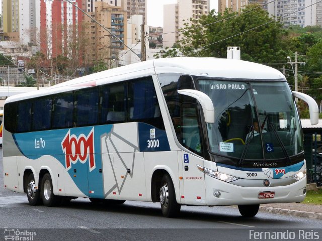 Auto Viação 1001 3000 na cidade de Ribeirão Preto, São Paulo, Brasil, por Fernando Reis. ID da foto: 4563780.