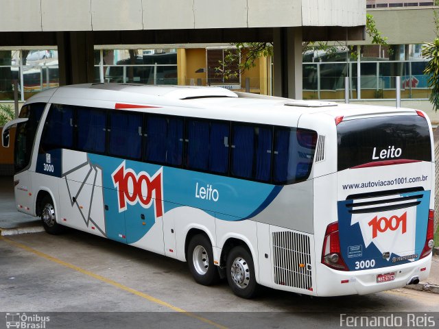 Auto Viação 1001 3000 na cidade de Ribeirão Preto, São Paulo, Brasil, por Fernando Reis. ID da foto: 4563754.