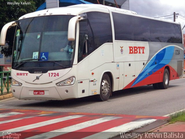 BBTT - Benfica Barueri Transporte e Turismo 1724 na cidade de Sorocaba, São Paulo, Brasil, por Weslley Kelvin Batista. ID da foto: 4563879.