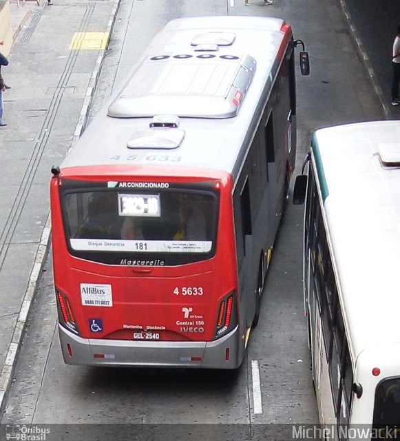 Allibus Transportes 4 5633 na cidade de São Paulo, São Paulo, Brasil, por Michel Nowacki. Número da foto: #4563536.