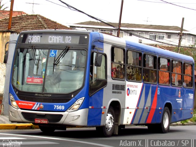 BR Mobilidade Baixada Santista 7569 na cidade de Cubatão, São Paulo, Brasil, por Adam Xavier Rodrigues Lima. Número da foto: #4564123.