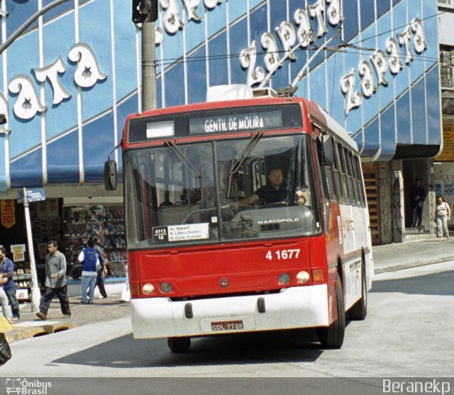 SPBus Transportes Coletivos 4 1677 na cidade de São Paulo, São Paulo, Brasil, por Caio  Takeda. Número da foto: #4567453.