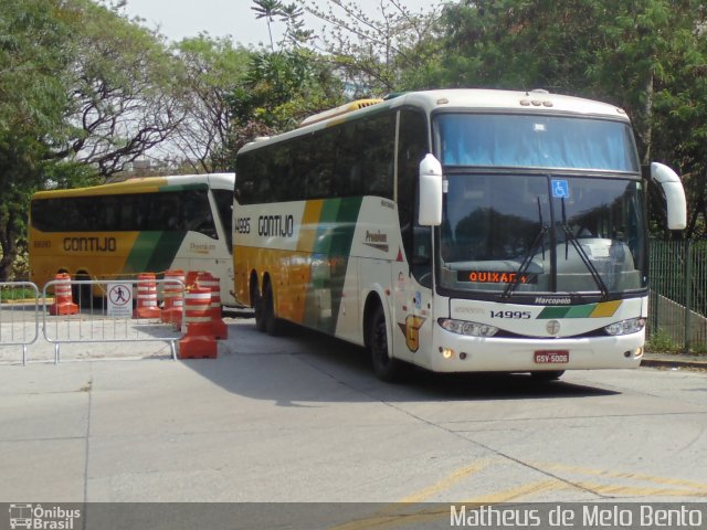 Empresa Gontijo de Transportes 14995 na cidade de São Paulo, São Paulo, Brasil, por Matheus de Melo Bento. ID da foto: 4566141.