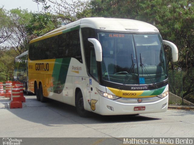 Empresa Gontijo de Transportes 18690 na cidade de São Paulo, São Paulo, Brasil, por Matheus de Melo Bento. ID da foto: 4566430.