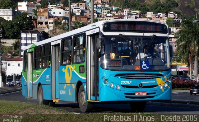 Viação Grande Vitória 13152 na cidade de Vitória, Espírito Santo, Brasil, por Cristiano Soares da Silva. ID da foto: 4503176.