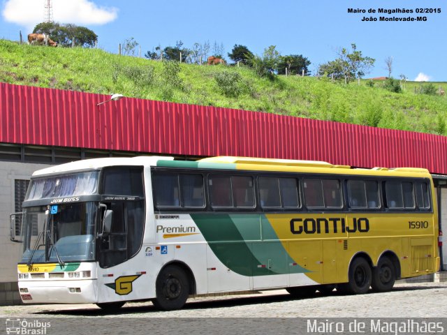 Empresa Gontijo de Transportes 15910 na cidade de João Monlevade, Minas Gerais, Brasil, por Mairo de Magalhães. ID da foto: 4503363.