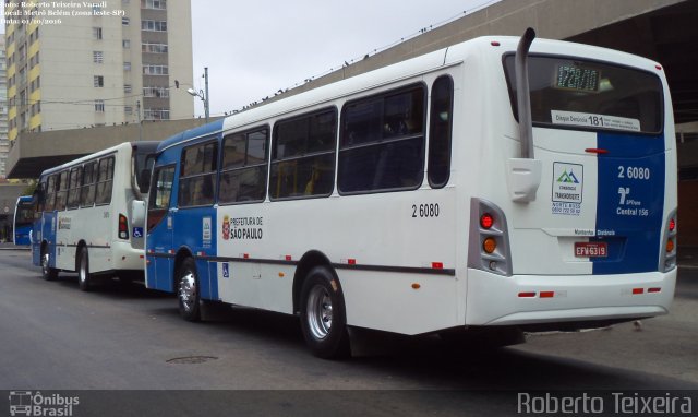 Transcooper > Norte Buss 2 6080 na cidade de São Paulo, São Paulo, Brasil, por Roberto Teixeira. Número da foto: #4503492.