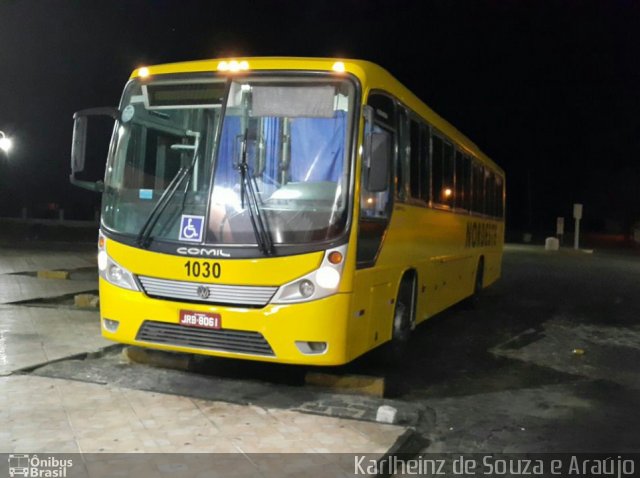 Viação Nordeste 1030 na cidade de Lajes, Rio Grande do Norte, Brasil, por Karlheinz de Souza e Araújo. Número da foto: #4502753.