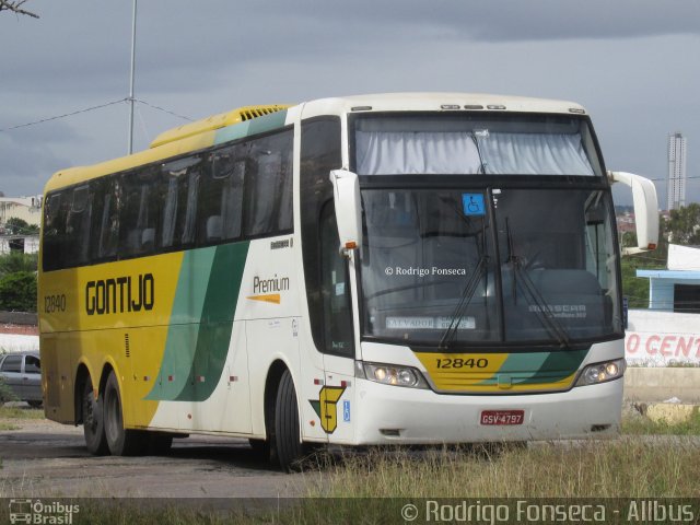 Empresa Gontijo de Transportes 12840 na cidade de Caruaru, Pernambuco, Brasil, por Rodrigo Fonseca. Número da foto: #4504337.