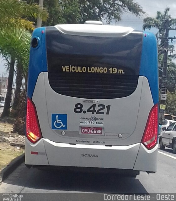 CRT - Cidade do Recife Transportes 8.421 na cidade de Recife, Pernambuco, Brasil, por Daniel  Julio. Número da foto: #4502781.