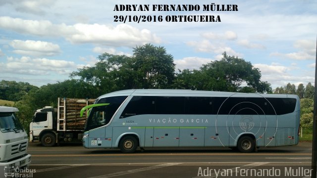Viação Garcia 16324 na cidade de Imbaú, Paraná, Brasil, por Adryan Fernando Muller. Número da foto: #4570237.