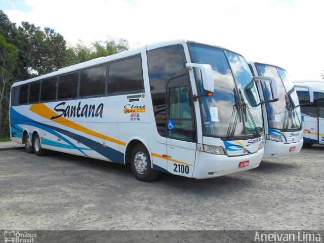 Empresas de Transportes Santana e São Paulo 2100 na cidade de Camaçari, Bahia, Brasil, por Aneivan Lima. ID da foto: 4569288.