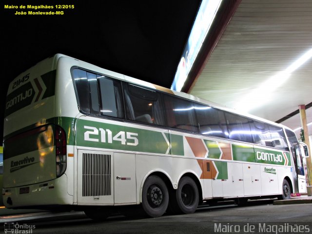 Empresa Gontijo de Transportes 21145 na cidade de João Monlevade, Minas Gerais, Brasil, por Mairo de Magalhães. Número da foto: #4571453.