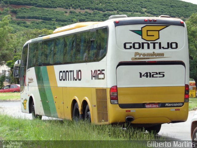 Empresa Gontijo de Transportes 14125 na cidade de Manhuaçu, Minas Gerais, Brasil, por Gilberto Martins. ID da foto: 4572740.