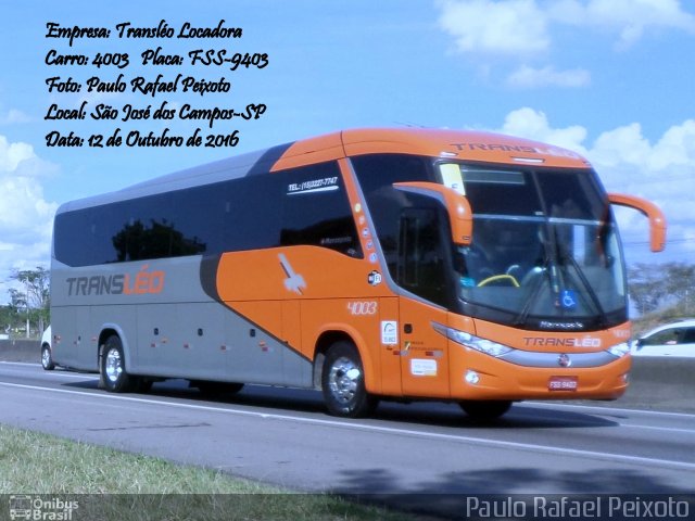 Transléo Locadora 4003 na cidade de São José dos Campos, São Paulo, Brasil, por Paulo Rafael Peixoto. Número da foto: #4572327.