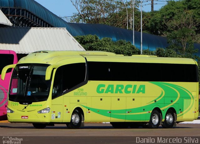Viação Garcia 7299 na cidade de Maringá, Paraná, Brasil, por Danilo Marcelo Silva. Número da foto: #4572797.