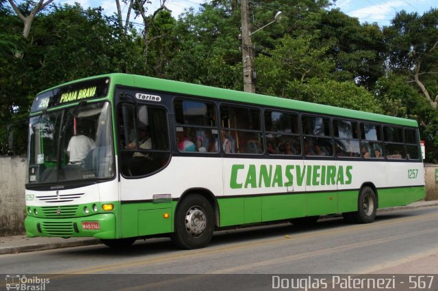 Canasvieiras Transportes 1257 na cidade de Florianópolis, Santa Catarina, Brasil, por Douglas Paternezi. ID da foto: 4571521.