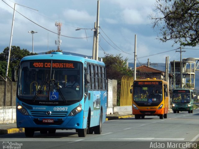 Vianel > Auto Viação Pioneira 02067 na cidade de Belo Horizonte, Minas Gerais, Brasil, por Adão Raimundo Marcelino. ID da foto: 4506792.