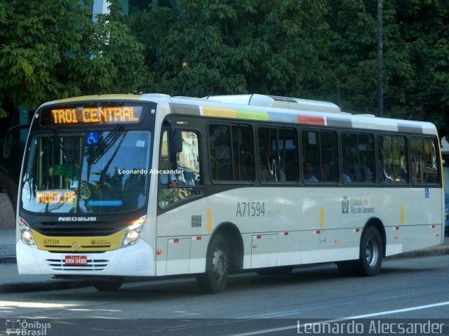 Viação Nossa Senhora das Graças A71594 na cidade de Rio de Janeiro, Rio de Janeiro, Brasil, por Leonardo Alecsander. Número da foto: #4505517.