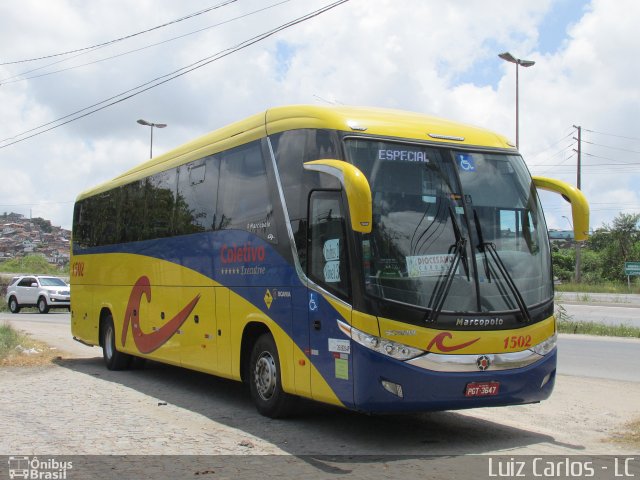 Coletivo Transportes 1502 na cidade de Recife, Pernambuco, Brasil, por Luiz Carlos de Santana. Número da foto: #4505726.