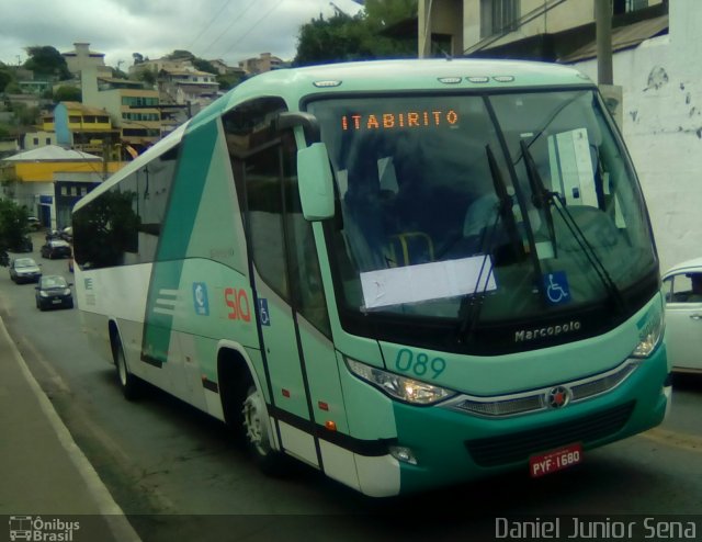 Santa Fé Transportes 089 na cidade de Itabirito, Minas Gerais, Brasil, por Daniel Junior Sena. Número da foto: #4504725.