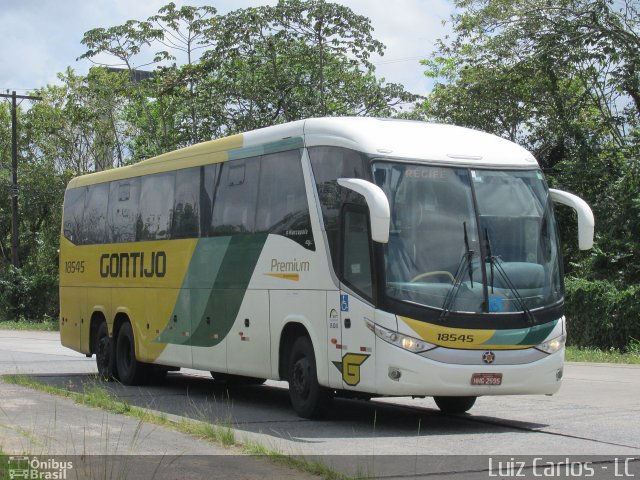 Empresa Gontijo de Transportes 18545 na cidade de Recife, Pernambuco, Brasil, por Luiz Carlos de Santana. Número da foto: #4505793.