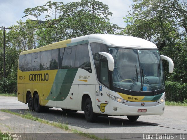 Empresa Gontijo de Transportes 18545 na cidade de Recife, Pernambuco, Brasil, por Luiz Carlos de Santana. ID da foto: 4505793.