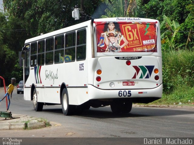 Transportes Urbanos São Miguel de Ilhéus 605 na cidade de Ilhéus, Bahia, Brasil, por Daniel  Machado. Número da foto: #4505602.