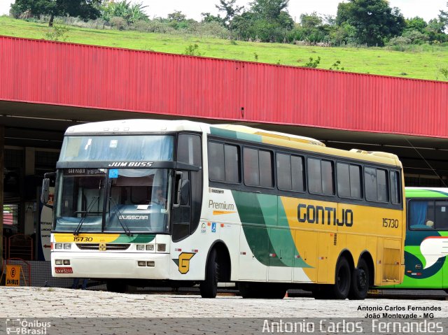 Empresa Gontijo de Transportes 15730 na cidade de João Monlevade, Minas Gerais, Brasil, por Antonio Carlos Fernandes. ID da foto: 4508482.