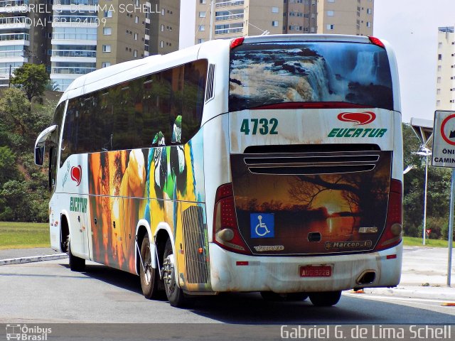 Eucatur - Empresa União Cascavel de Transportes e Turismo 4732 na cidade de Jundiaí, São Paulo, Brasil, por Gabriel Giacomin de Lima. Número da foto: #4509000.