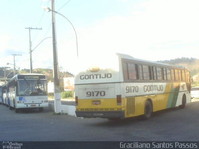 Empresa Gontijo de Transportes 9170 na cidade de Coronel Fabriciano, Minas Gerais, Brasil, por Graciliano Santos Passos. ID da foto: 4507548.