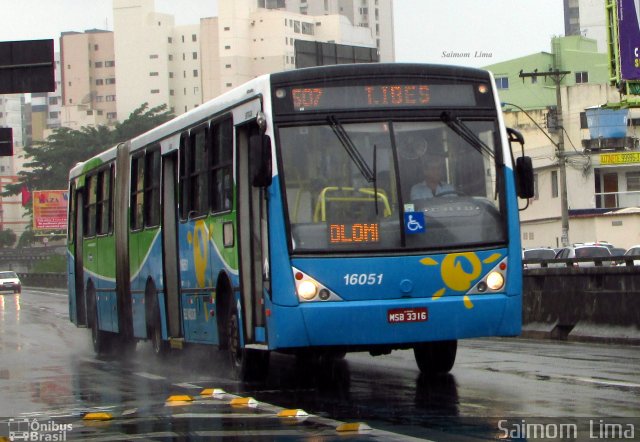 Expresso Santa Paula 16051 na cidade de Vila Velha, Espírito Santo, Brasil, por Saimom  Lima. ID da foto: 4511212.