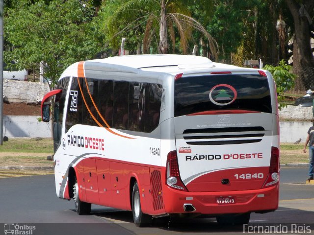 Rápido D´Oeste 14240 na cidade de Ribeirão Preto, São Paulo, Brasil, por Fernando Reis. ID da foto: 4511291.