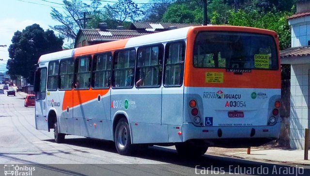 Linave Transportes A03054 na cidade de Nova Iguaçu, Rio de Janeiro, Brasil, por Carlos Eduardo Araújo dos Santos. Número da foto: #4509920.