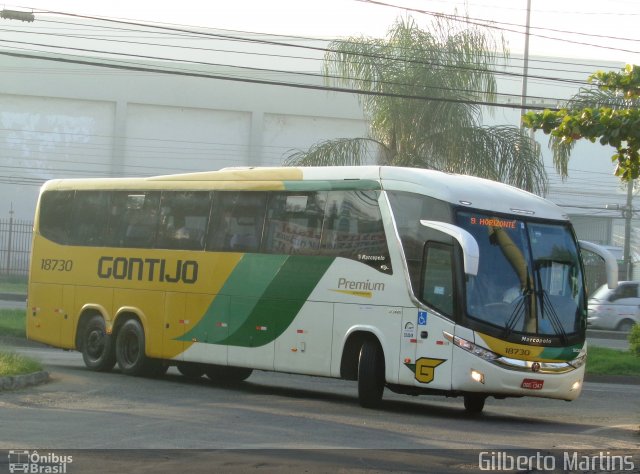 Empresa Gontijo de Transportes 18730 na cidade de Viana, Espírito Santo, Brasil, por Gilberto Martins. Número da foto: #4511715.