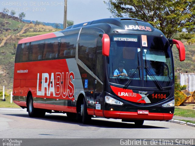 Lirabus 14104 na cidade de Jundiaí, São Paulo, Brasil, por Gabriel Giacomin de Lima. Número da foto: #4511279.
