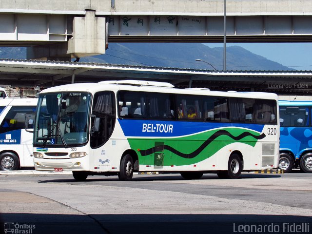 Bel-Tour Transportes e Turismo 320 na cidade de Rio de Janeiro, Rio de Janeiro, Brasil, por Leonardo Fidelli. Número da foto: #4510698.
