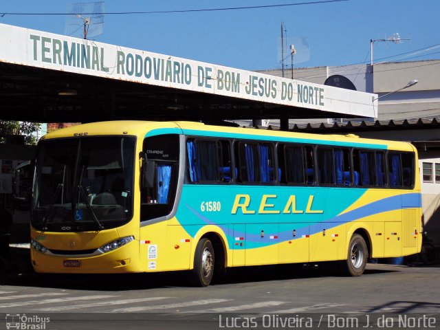 Viação Real Ita 61580 na cidade de Bom Jesus do Norte, Espírito Santo, Brasil, por Lucas Oliveira. ID da foto: 4510549.