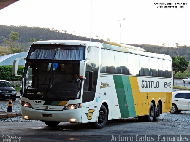 Empresa Gontijo de Transportes 12145 na cidade de João Monlevade, Minas Gerais, Brasil, por Antonio Carlos Fernandes. ID da foto: 4511189.