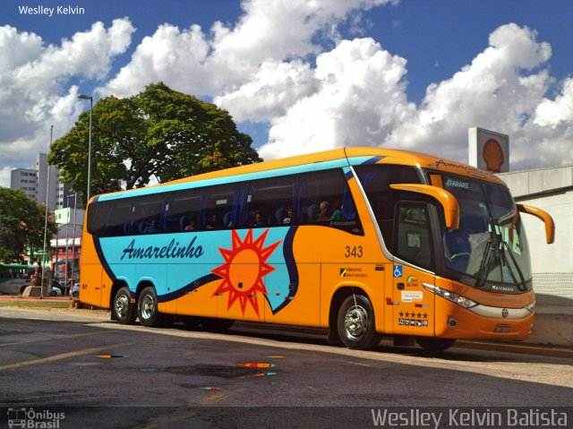 Expresso Amarelinho 343 na cidade de Sorocaba, São Paulo, Brasil, por Weslley Kelvin Batista. Número da foto: #4512501.