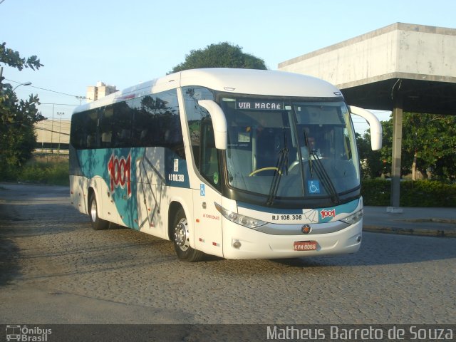 Auto Viação 1001 RJ 108.308 na cidade de Campos dos Goytacazes, Rio de Janeiro, Brasil, por Matheus Barreto de Souza. Número da foto: #4512941.